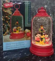 Disney Holiday Lantern Christmas Snow Dome Gifts Water Globe Glitter Mickey NEW