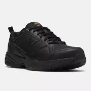 New Balance 626 Industrial Slip Resistant Black Leather Mens Sz 9 Wide 2E Work