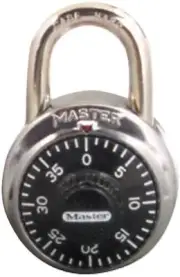 NEW MASTER LOCK 1500T USA STAINLESS COMBINATION PADLOCK 9/32 X 3/4 1977206