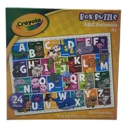 Crayola 24pcs Box Puzzle ABC Animals 11 x 8.25 in Alphabets for Ages 4+
