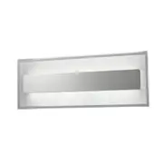 Celon Modern Wall Light Interior LED Mounted10W Rectangular Frosted Diffuser Satin Chrome