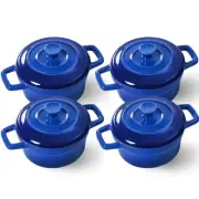Mini Cocotte - 12oz Ceramic Casserole Dishes - Kitchen Casserole Sets With Ha