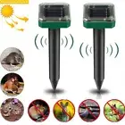 2/4 Snake Repeller Solar Power Ultrasonic Mole Mice Pest Rodent Rat Repellent AU