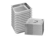 SOGA 12X Gastronorm GN Pan Full Size 1/2 GN Pan 6.5cm Deep Stainless Steel Tray with Lid