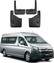 Car Mudguard Mud Flaps for Hiace 2019-2025 Molded Custom Front and Rear Mudflaps Splash Guards Flares Kit 4-PC Auto Accessories,Send 1 Car Wash Towel