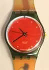 Swatch watch GEISHA LG109 1994 Standard Ladies with red dial New old stock