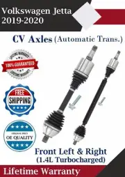 New OE Front CV Axles For 2019-2020 Volkswagen Jetta 1.4L Automatic Lifetime W. (for: Volkswagen)