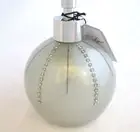 BELLA LUX WHITE+BLUE CRYSTAL ACRYLIC SPHERE,PEAR SHAPE SOAP+LOTION DISPENSER