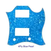 For US Gibson SG Full Face Guitar pickguard With PAF Humbucker, Blue Pearl