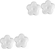 COHEALI 2sets Soap Mold Making Fake Plant Stir Silicon Mold Honeycomb Melt Decor Artificial Base Air Dry Clay Molds Fondant Molds Oven Mini Air Fryer Faux Cookie Molds White 2pcs*2
