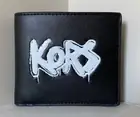 New Michael Kors Cooper Men's Billfold wallet Vegan Faux Leather Black / White