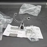 (1) NEW Delta Crestfield Double Robe Hook - POLISHED CHROME - 125861 (sw)
