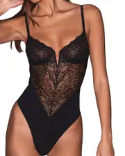 Fleur du Mal Bianca Lace Bodysuit