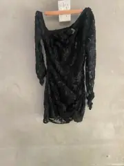alice mccall electric avenue dress black sz 10 bnwt (a11)