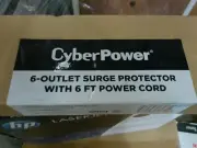 CyberPower CSB606 Essential Surge Protector, 900J/125V, 6 Outlets, 6ft Cord
