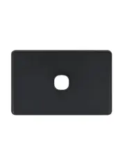 Beacon Lighting Lucci Power Ion 1 Gang Plate Only in Black