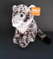 New Wild Republic Snow Leopard Cuddlekins 10" High Sitting Plush Baby Cub 19369