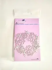 Fantasy Flower Wreath Chipboard Die Cut #FCH-1648