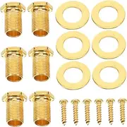 Abaodam Coustic Guitar Accessories Set of 6 Guitar Nuts Screws Washers for Tuning