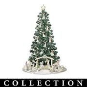 'Silver Blessings Nativity' Pre-Lit Christmas Trees