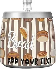Brown Bread Stainless Steel Home Ashtray with Lid for Home Indoor Car Office, Unique Smokeless Outdoor Cigar Ashtray for Cigarette Smokers