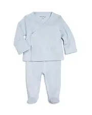 Kissy Kissy Boys' Pointelle Take Me Home Shirt & Footie Pants Set - Baby