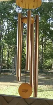 37 inch Traditional Large Bronze Aluminum Tubular Wind Chime. 5 Tubes.