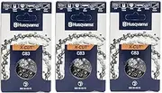 Husqvarna 585550072 20" Chainsaw Chain X-Cut 3/8" .050" 72 DL 3 Pack