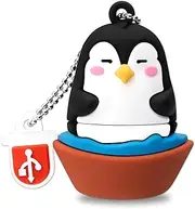BORLTER CLAMP 32GB USB Stick Cute Flash Drive Penguin Shaped Memory Stick Novelty USB Drive Pendrive Thumb Drive for External data Storage