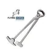 3-in-1 Farrier Hoof Nipper, Hammer & Clinch Cutter – Heavy Duty Hoof Care Tool