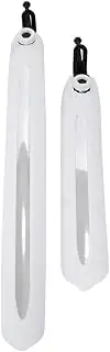 1 Pair Cycle Mudguard Set, Front Rear Mudguard, Quick Release Reflective Strips Plastic for Mountain Road Cycling