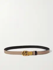 [Gucci] Gucci - Reversible Leather Belt - Pink - 70 70 Pink