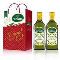 在飛比找PChome24h購物優惠-Olitalia奧利塔純橄欖油禮盒組1000mlx2
