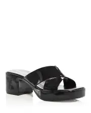 Jeffrey Campbell Women's Bubblegum Jelly Platform High Heel Slide Sandals