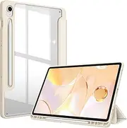 [FINTIE] Hybrid Slim Case for Samsung Galaxy Tab S9 11 Inch 2023 Model (SM-X710/X716B/X718U) with S Pen Holder, Shockproof Cover with Clear Transparent Back Shell, Auto Wake/Sleep, Starlight (ESBH008)
