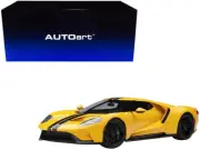 Autoart 2017 Ford GT Triple Yellow With Black Stripes 1/18 Model Car 72944