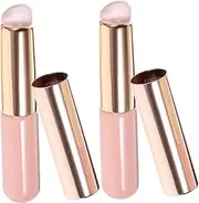 BIUDECO 2 Pcs Portable Silicone Lip Brushes for Lipstick and Concealer Blending for Makeup Travel Friendly Design Easy to Clean and Use Ideal for and Gloss