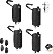 Swivel Bike Wall Mount Rack, Bike Wall Hanger- Vertical Bicycle Storage Hanger Hook for Garage or Indoor & Outdoor Use - Adjustable Angle Design (4 Pack)