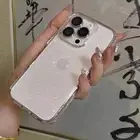 Transparent Glitter Soft Shockproof Case Cover For iPhone 16 15 14 13 12 11 XS 8