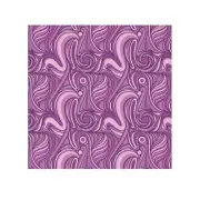 Whimsical Face Towel, Abstract Purple Design, Spa Gift