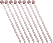 LIGHTAOTAO 8Pcs Mallets for Percussion Instruments Natural Wood Drumsticks for Enhance Hand Eye Coordination Creativity Safe Musical Accessories for Parent Interaction