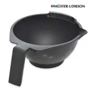 Muster graduated dyed bowl with black handle