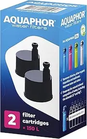 AQUAPHOR City Bottle Filter Pack x 2 | Filters Chlorine & Impurities | Stay Hydrated On The Go!