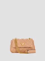 GUESS Women's Beige Giully Mini Convertible Crossbody Bag