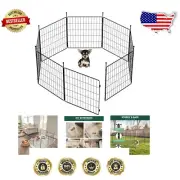 MiniPaws 24 Inch Metal Dog Pen - Flexible Play Area for Puppies & Small Breeds