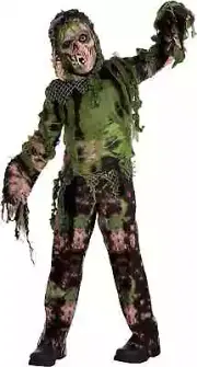 Marsh Monster Swamp Zombie Ghoul Suit Yourself Halloween Child Costume size M