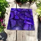"Purple Agate Stone Square Coffee Table - Luxury Bedside & Center Table Top"