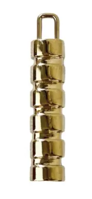NEW ST. JOHN Gold 22K Plated Bar Replacement Zipper Pull Charm Logo Signed
