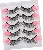 Didiseaon Fake Lashes Box 5 Sets Lightweight Natural Look Long-lasting Easy to Apply Eyelash Extensions