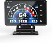 Lufi Xs Obd2 Gauge Display,car inclinometer, Boost Gauge, RPM Meter, Multifunction Heads up Display Cluster